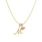 💖Dernier jour : 50 % de réduction ✨ Collier avec pendentif lettre de A à Z et trois breloques🎀