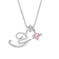 💖Dernier jour : 50 % de réduction ✨ Collier avec pendentif lettre de A à Z et trois breloques🎀