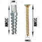 🔩🧱 Vis à expansion crantée renforcée – Version améliorée, anti-rotation, fixation solide dans le béton, brique ou parpaing 💪🛠️