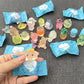 Blind Bag Mini figurines animales lumineuses en résine - 10PCS/Set