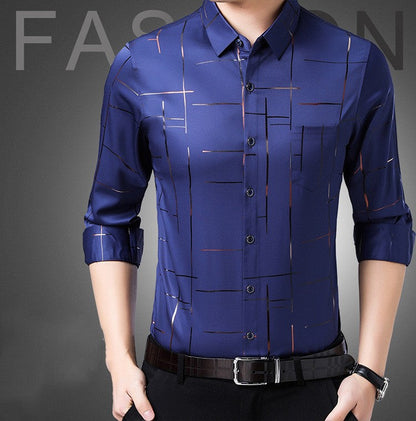 🔥50 % de réduction🔥Chemise à manches longues sans repassage pour hommes de haute qualité