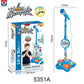 Microphone jouet, machine à karaoké jouet avec lumière, machine à chanter jouet, jouet musical pour enfants, cadeau d'anniversaire pour filles