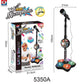 Microphone jouet, machine à karaoké jouet avec lumière, machine à chanter jouet, jouet musical pour enfants, cadeau d'anniversaire pour filles