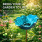 🐦🌸 Fleur en métal avec bain d'oiseaux – Une superbe décoration de jardin tout-en-un !