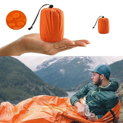 Sac de couchage thermique de camping d'urgence