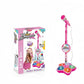 Microphone jouet, machine à karaoké jouet avec lumière, machine à chanter jouet, jouet musical pour enfants, cadeau d'anniversaire pour filles