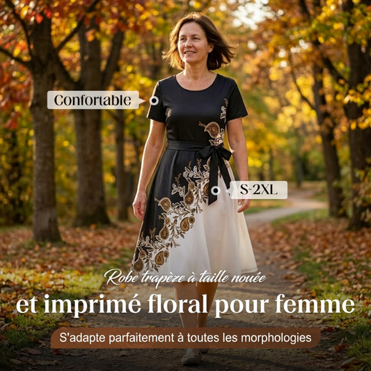 📊 Déjà plus de 100.000 vendus ! Jupe trapèze à imprimé pour femme, dans un tissu doux et confortable, idéale pour