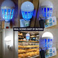 Ampoule anti-moustiques à LED – Culot à vis E27, pour usage intérieur/extérieur
