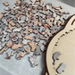 🎅Soldes de Noël 50% de réduction🐱Puzzle en bois représentant un chat aux couleurs Morandi, 135 pièces🎁