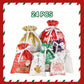 🎄🎁 Sacs cadeaux réutilisables à cordon – Plusieurs tailles, motifs de Noël, à remplir et à offrir encore et encore, la touche festive qui fait plaisir à tous les coups 🛍️💝