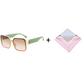 🌸Offre spéciale été – offre à durée limitée💐 Lunettes de soleil rétro de forme carrée avec protection UV