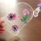 Lot de 20 marque-pages transparents avec fleurs séchées - Marque-pages à faire soi-même pour offrir en cadeau