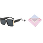 🌸Offre spéciale été – offre à durée limitée💐 Lunettes de soleil rétro de forme carrée avec protection UV