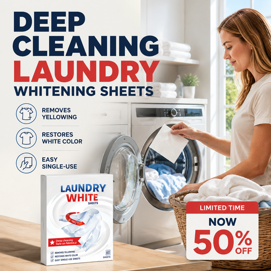 🔥💥 Feuilles de blanchiment pour un nettoyage en profondeur du linge ✨🧺 Feuilles de nettoyage pour le linge : puissantes, éliminent les taches et ravivent les couleurs des tissu