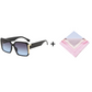 🌸Offre spéciale été – offre à durée limitée💐 Lunettes de soleil rétro de forme carrée avec protection UV