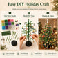 🎄✨ Kit de perles pour sapin de Noël à réaliser soi-même – 🎅 Créez votre propre décoration de Noël scintillante