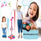 Microphone jouet, machine à karaoké jouet avec lumière, machine à chanter jouet, jouet musical pour enfants, cadeau d'anniversaire pour filles