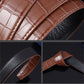 Ceinture de ville en cuir PU pour homme avec boucle automatique