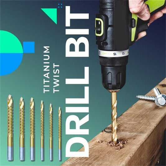 🔥Offre du jour : 25 % à 60 % de réduction 🔨 Jeu de forets hélicoïdaux Accessoires pour outils électriques (lot de 6)