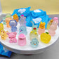 Blind Bag Mini figurines animales lumineuses en résine - 10PCS/Set