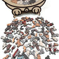 🎅Soldes de Noël 50% de réduction🐱Puzzle en bois représentant un chat aux couleurs Morandi, 135 pièces🎁