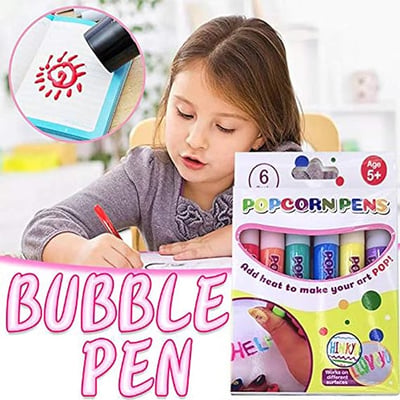 🎄Soldes de Noël - 2 achetés, 1 offert⏳Stylos à dessin DIY Bubble Popcorn (nécessitant un chauffage)🎁