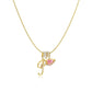 💖Dernier jour : 50 % de réduction ✨ Collier avec pendentif lettre de A à Z et trois breloques🎀