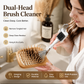 ✨🧹Outil 2-en-1 pour nettoyer les brosses à cheveux💇‍♀️, peigne multi-usage pour retirer les cheveux, avec picots en acier inoxydable et brosse à poils durs