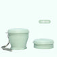Gobelet de voyage pliable en silicone avec couvercle