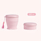 Gobelet de voyage pliable en silicone avec couvercle