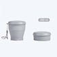 Gobelet de voyage pliable en silicone avec couvercle