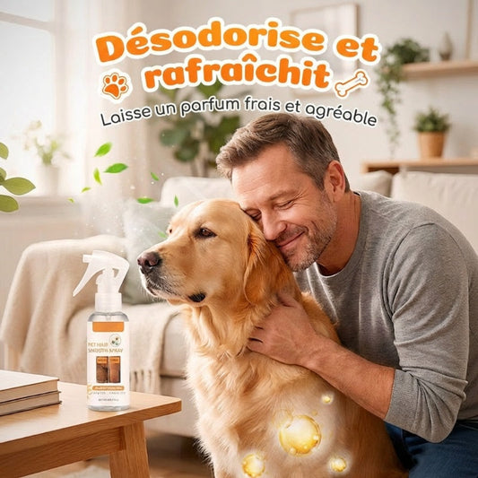 Spray démêlant et désodorisant pour animaux