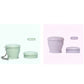 Gobelet de voyage pliable en silicone avec couvercle