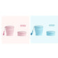 Gobelet de voyage pliable en silicone avec couvercle