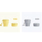 Gobelet de voyage pliable en silicone avec couvercle