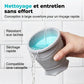 Gobelet de voyage pliable en silicone avec couvercle