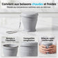 Gobelet de voyage pliable en silicone avec couvercle