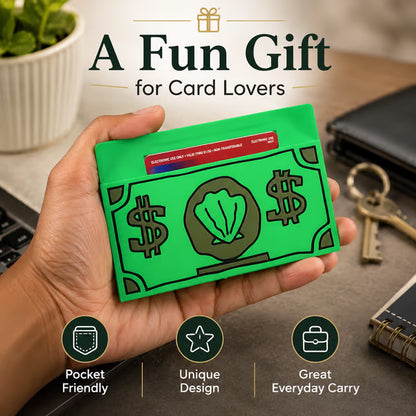 💸 Le porte-cartes hilarant en forme de liasse de billets qui fera parler de lui 🧽✨