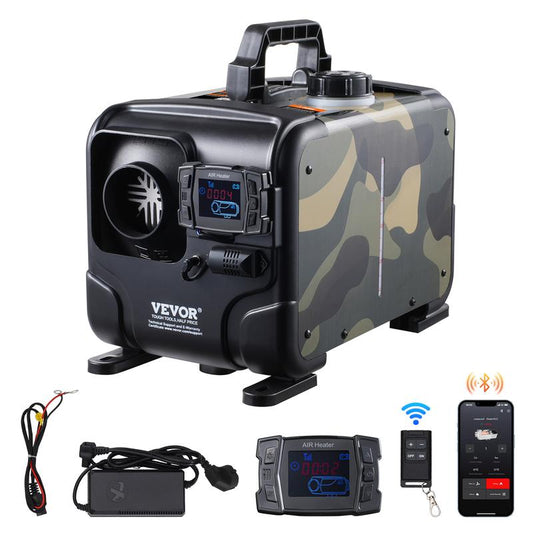 📢📢50 % DE RÉDUCTION !!⏰Chauffage diesel 8 kW, chauffage à air diesel tout-en-un 12 V/24 V, contrôle via application Bluetooth, télécommande et écran, alarme CO, chauffage rapide📢📢50 % DE RÉDUCTION !!⏰