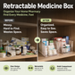 🔥 Rangement télescopique transparent pour médicaments — Extensible, idéal pour une armoire à pharmacie bien rangée 💊🗄️