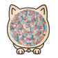 🎅Soldes de Noël 50% de réduction🐱Puzzle en bois représentant un chat aux couleurs Morandi, 135 pièces🎁