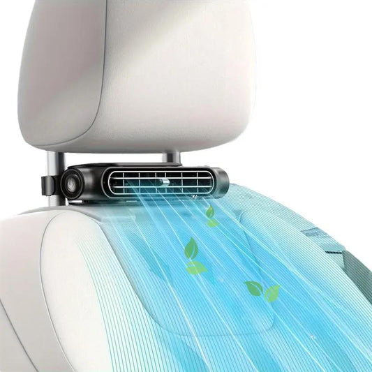 🔥DERNIER JOUR DE PROMOTION : 50 % DE RÉDUCTION🏆 Ventilateur pour siège auto BreezGo™ 🌬️ – Ventilateur rechargeable à 3 vitesses avec fixation par clip et batterie de 3000 mAh 🔋 | Recharge USB-C ⚡ pour voitures 🚗, voiturettes de golf 🛺 et camping-cars