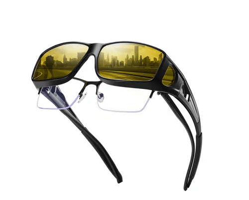 🕶️50% DE RÉDUCTION MAINTENANT🎅Lunettes de Conduite Nuit - Verres Polarisés & Anti-Reflets, Vision Claire et Sécurisée pour la Nuit ✨