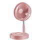🌀 PROMO LIMITÉE 50% DE RÉDUCTION ! 🔋 Ventilateur Télescopique Pliable Rechargeable USB – Silencieux, 180° Rotatif, 4 Vitesses, Portable ✨