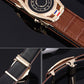 Ceinture de ville en cuir PU pour homme avec boucle automatique