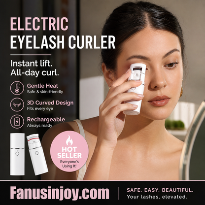 🔥Surprise : 50 % de réduction ! 👩🏻‍🏭Retrouvez de magnifiques cils ! ✨️Recourbe-cils électrique rechargeable et chauffant