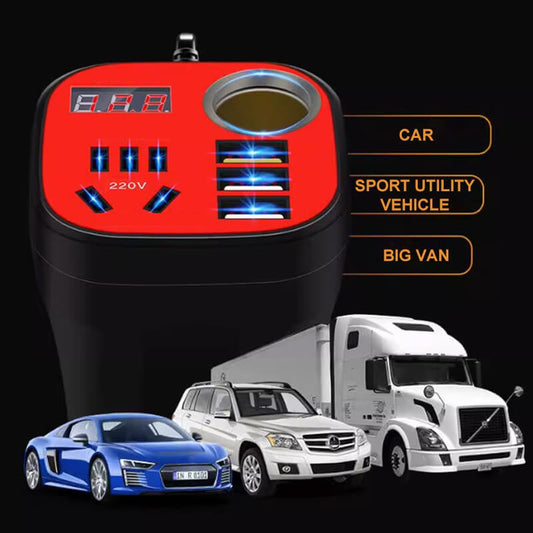 Convertisseur et QC Chargeur de Type Tasse Monté sur Voiture