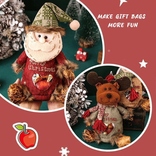 🎄 ACHETEZ 1 - RECEVEZ 2 GRATUITS ! 🎁 Sacs Cadeaux de Noël avec Fermeture Éclair - Réutilisables et Étanches, Parfaits pour Emballer des Jouets ou des Douceurs 📦✨