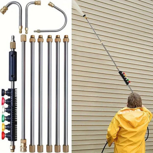 ✨Vente d'été 50% de réduction pour une durée limitée✨🔫Ensemble de baguettes de nettoyage haute pression 4000 PSI
