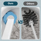 Brosse de toilette jetable avec support de rangement
